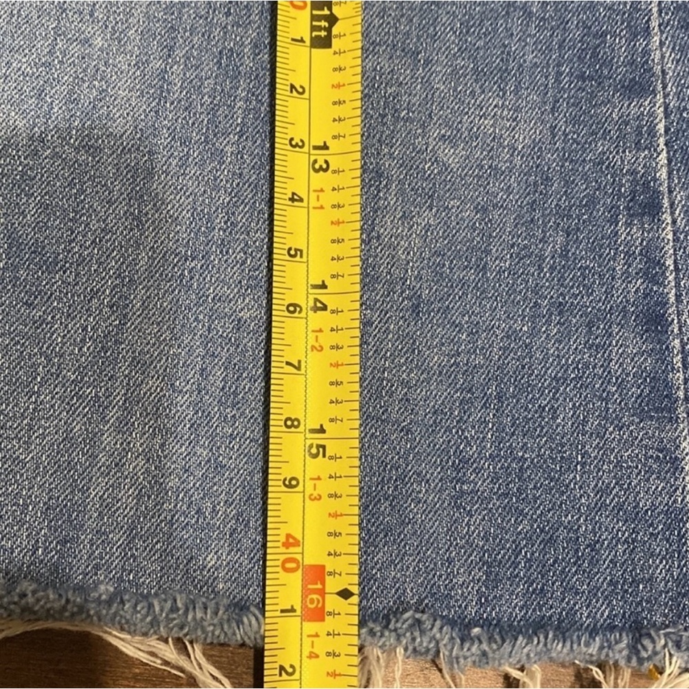 💫Zara - stretch blue jeans denim mini skirt Size US Small - 26 - Picture 6 of 6